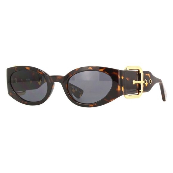 New MOSCHINO Havana Cat Eye MOS154/S 086IR Sunglasses Women - Picture 1 of 4